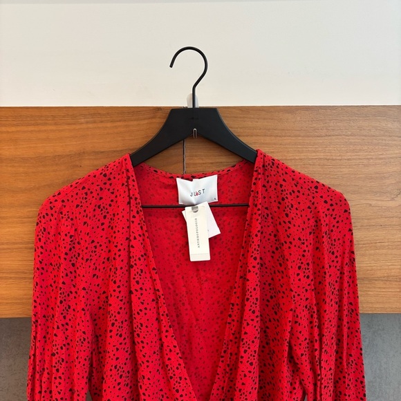 NWT Anthropologie Just Female Satori Wrap Blouse, Size S - Picture 4 of 15